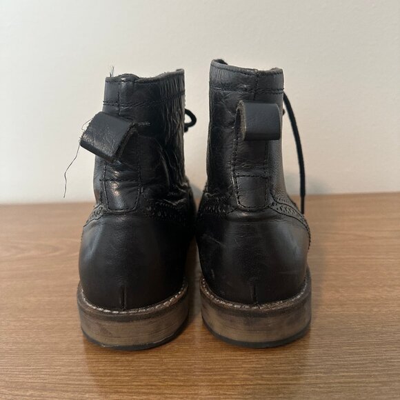 TOPMAN Wingtip Boots (black) - Picture 10 of 12
